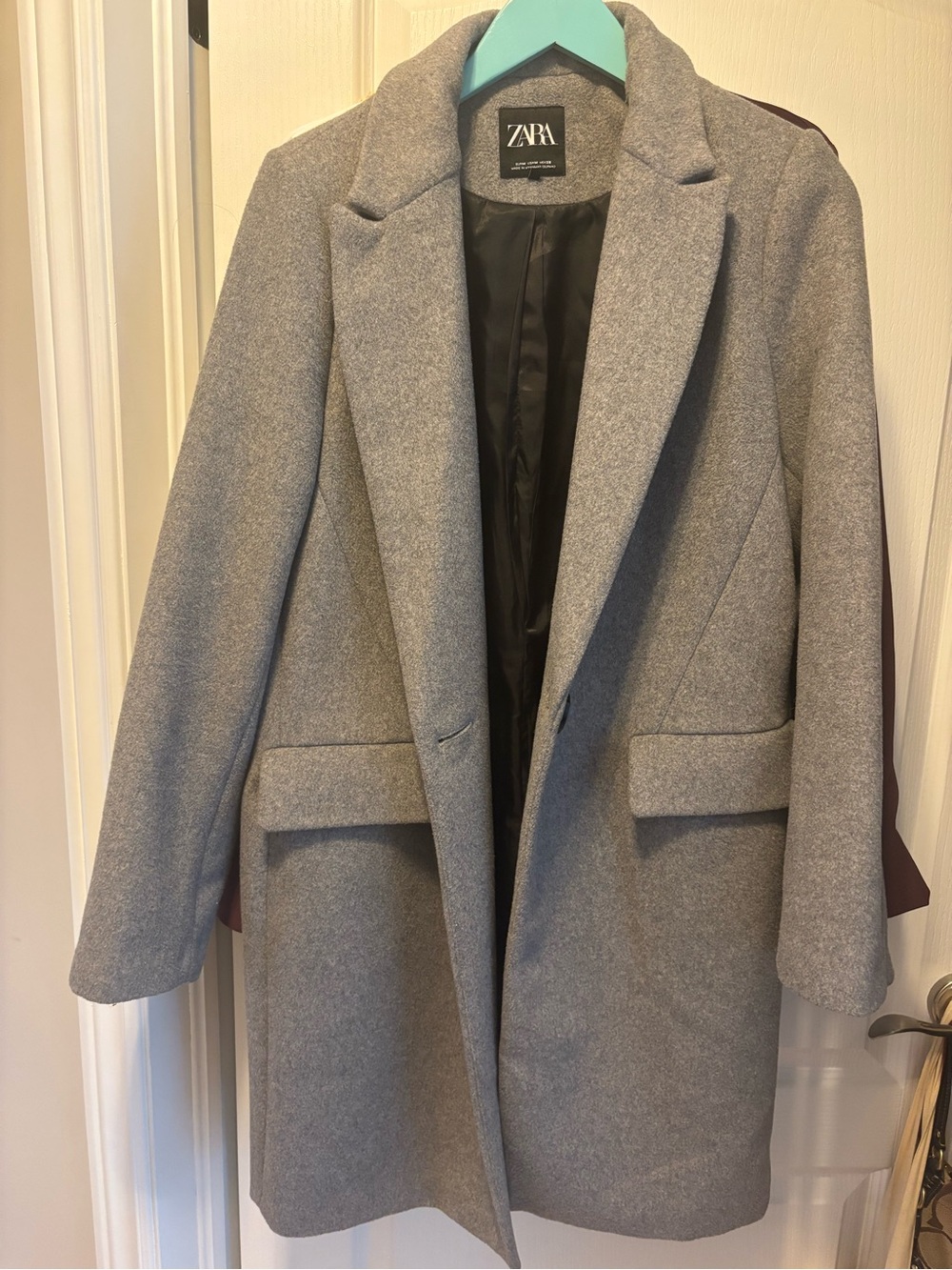 ZARA Light Gray Tailored Coat